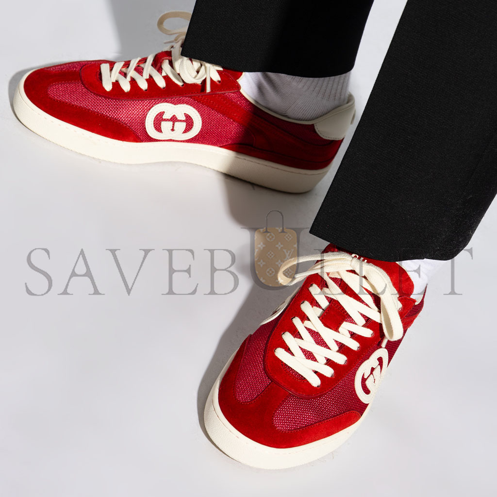 GUCCI RED SNEAKERS WITH LOGO 791742